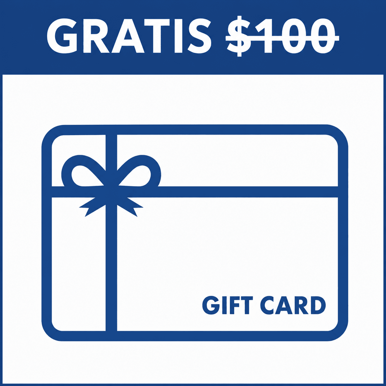 $100 Tarjeta de Regalo