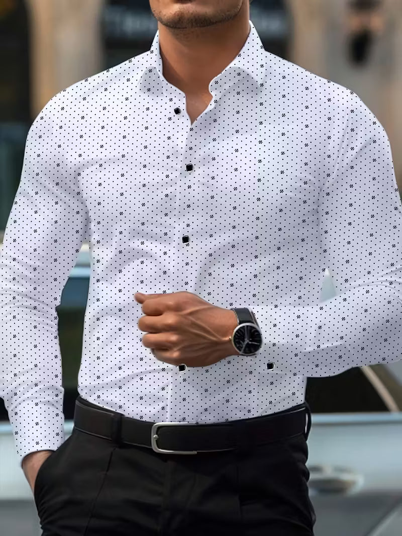 Camisa De Manga Larga Con Botones En La Parte Delantera