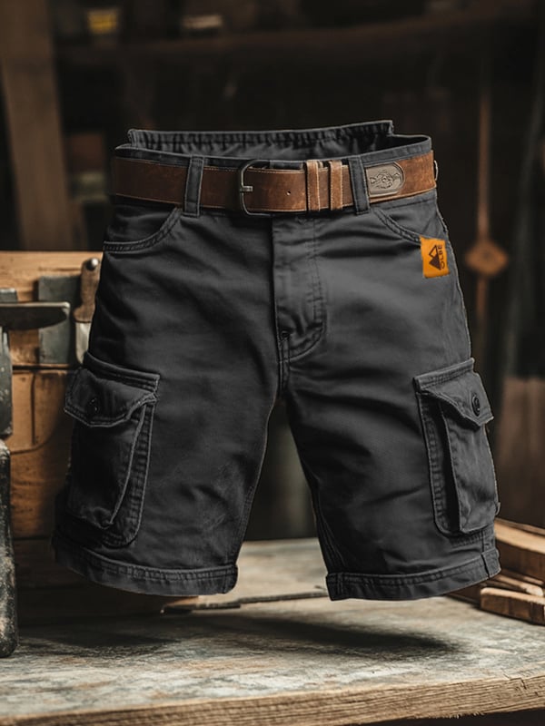 Shorts Cargo Multibolsillos "Novak" - Estilo Retro