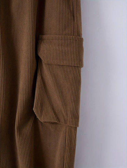 Pantalones Cargo Transpirables Con Cordón en la Cintura