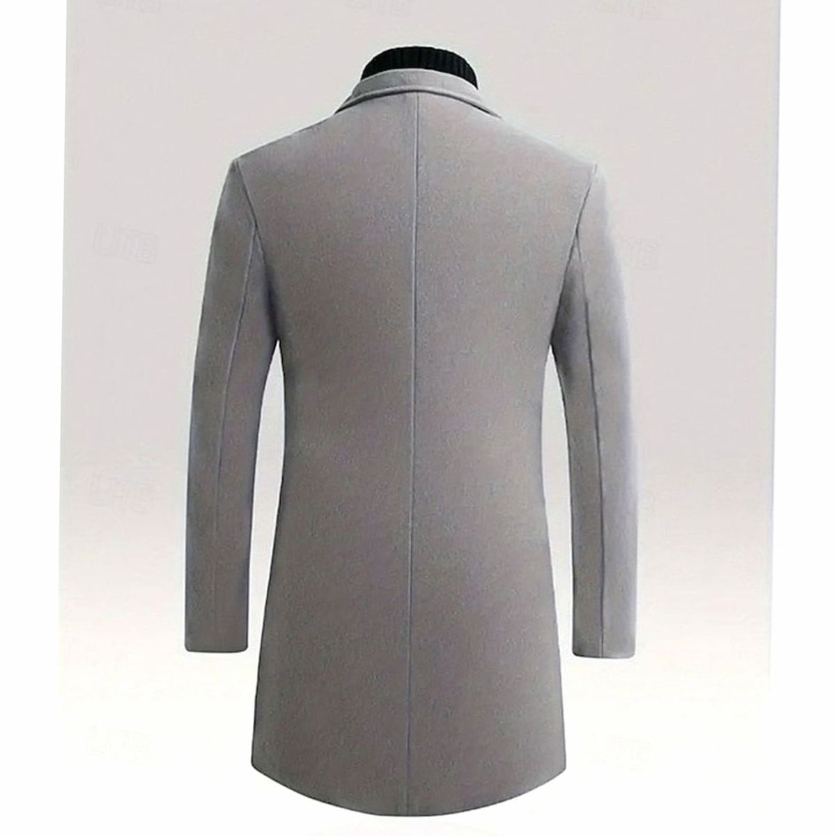 Alexander | Gabardina Larga Clásica de Lana con Botonadura Simple para Hombre