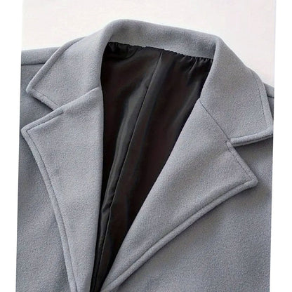 Alexander | Gabardina Larga Clásica de Lana con Botonadura Simple para Hombre