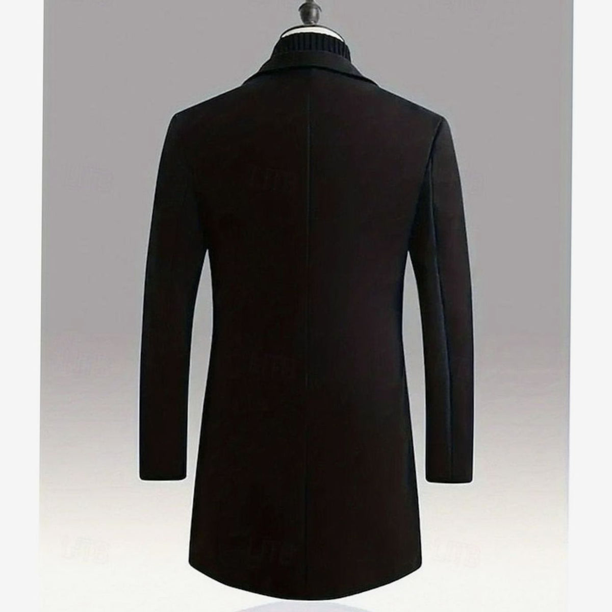 Alexander | Gabardina Larga Clásica de Lana con Botonadura Simple para Hombre