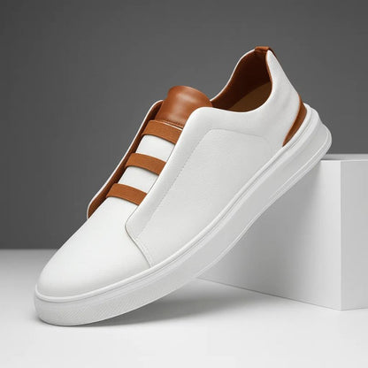 Oliver | Zapatillas de Piel sin Cordones con Elástico para Hombre