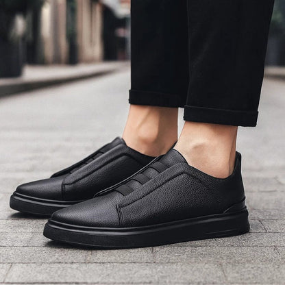 Oliver | Zapatillas de Piel sin Cordones con Elástico para Hombre