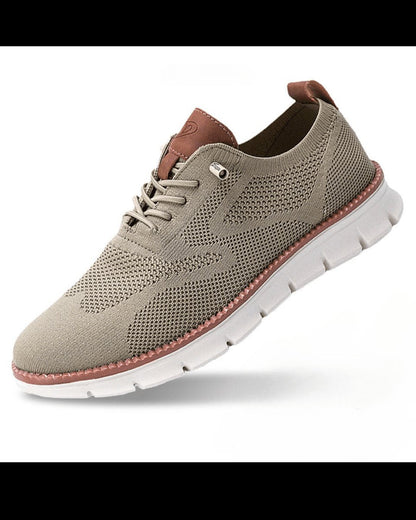 William | Zapatillas Casuales de Punto Ligeras y Transpirables con Cordones para Hombre