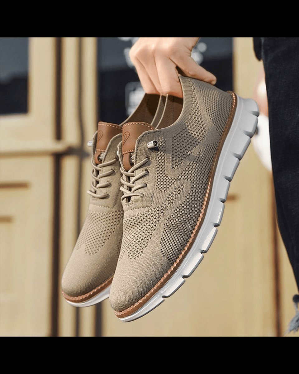 William | Zapatillas Casuales de Punto Ligeras y Transpirables con Cordones para Hombre