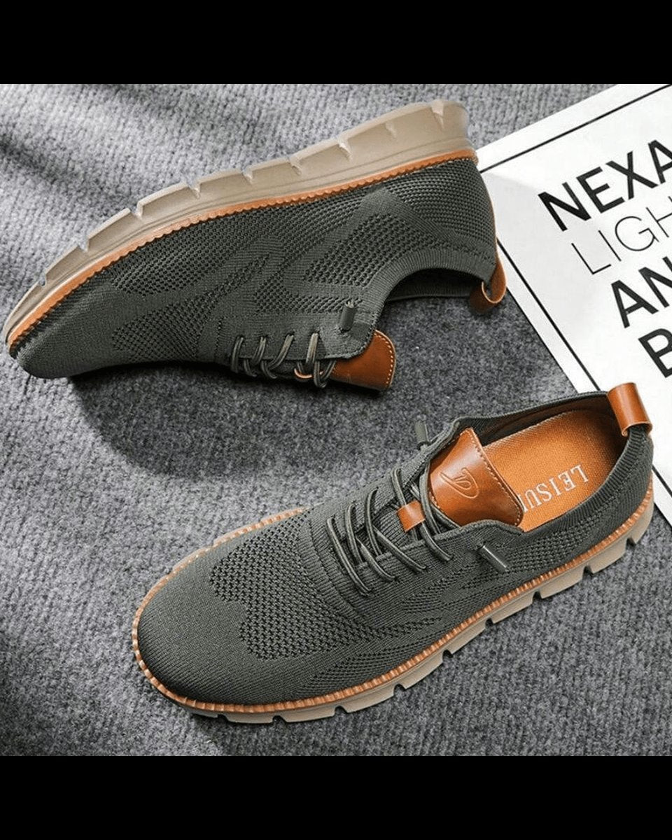 William | Zapatillas Casuales de Punto Ligeras y Transpirables con Cordones para Hombre