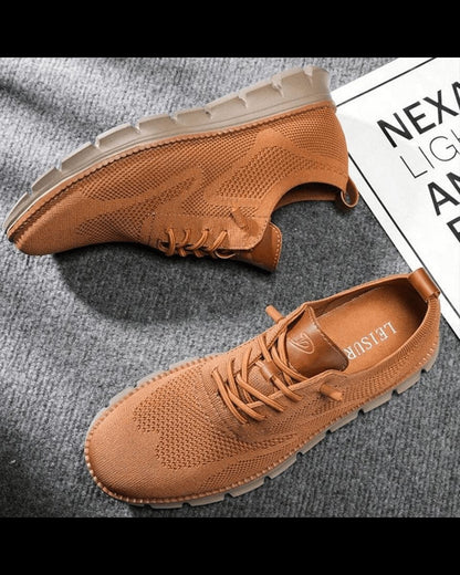 William | Zapatillas Casuales de Punto Ligeras y Transpirables con Cordones para Hombre
