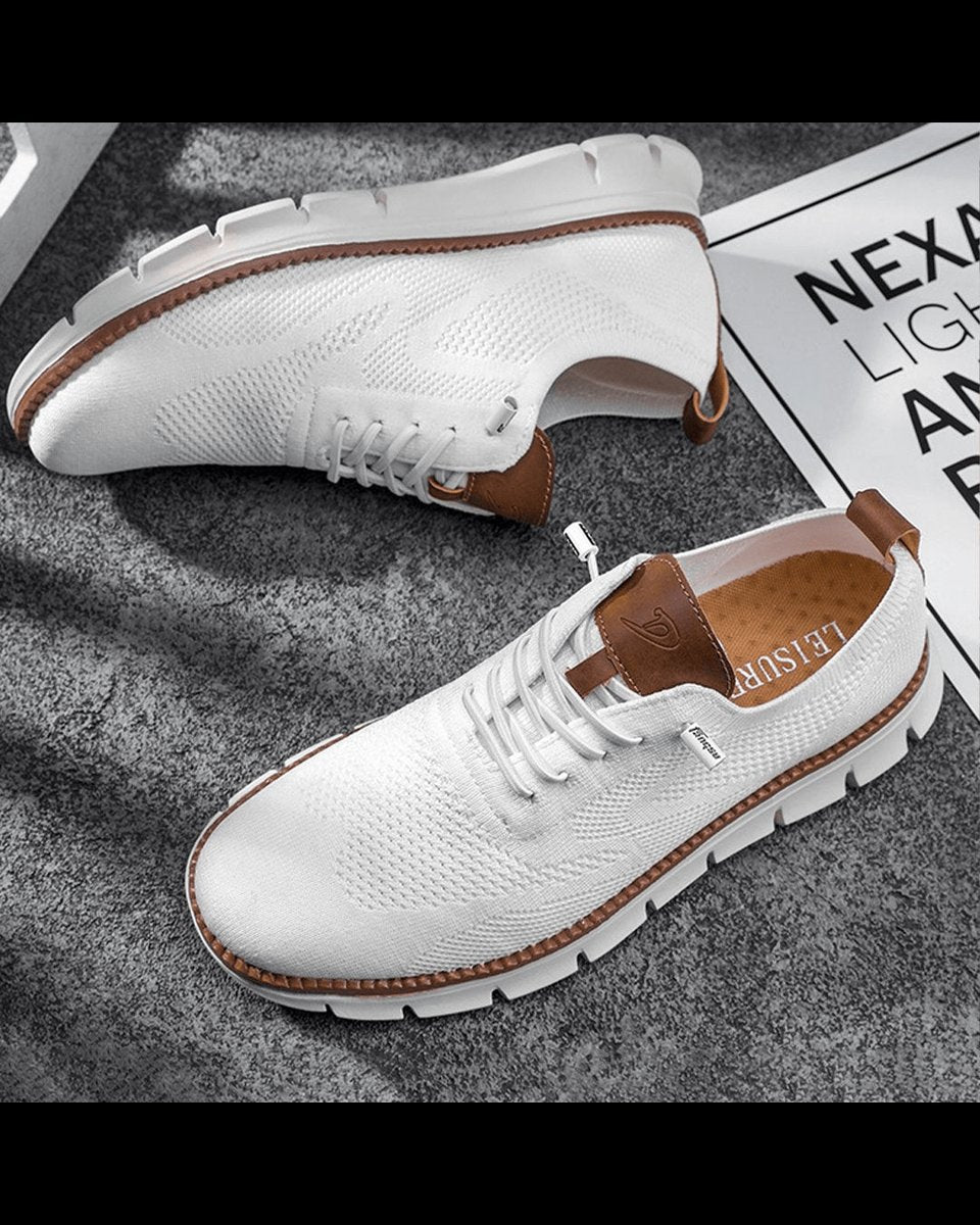 William | Zapatillas Casuales de Punto Ligeras y Transpirables con Cordones para Hombre