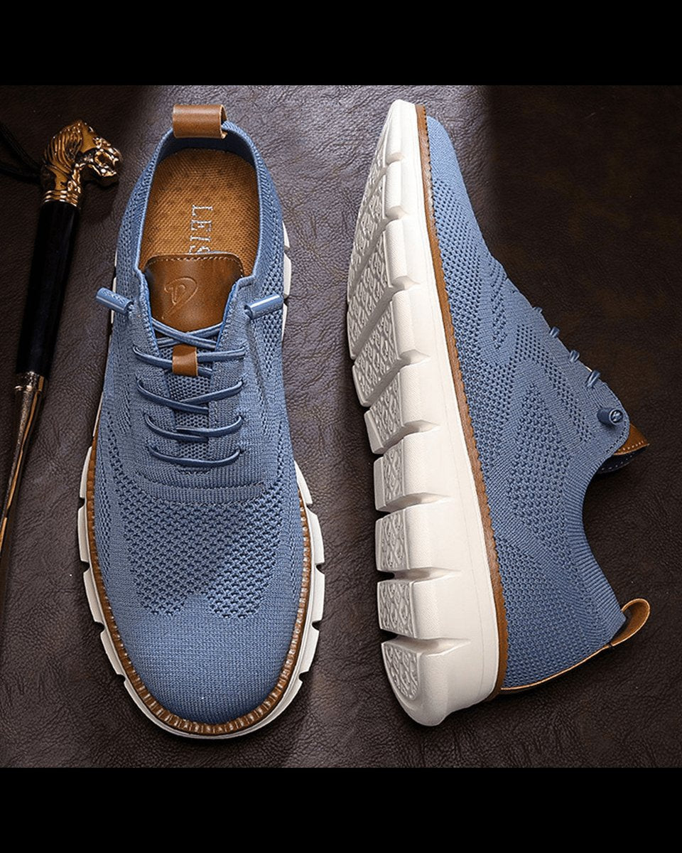 William | Zapatillas Casuales de Punto Ligeras y Transpirables con Cordones para Hombre