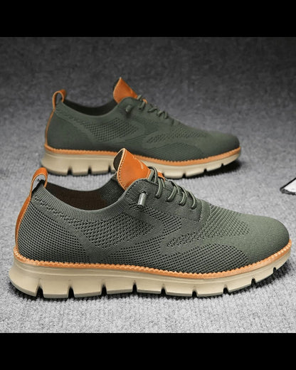 William | Zapatillas Casuales de Punto Ligeras y Transpirables con Cordones para Hombre