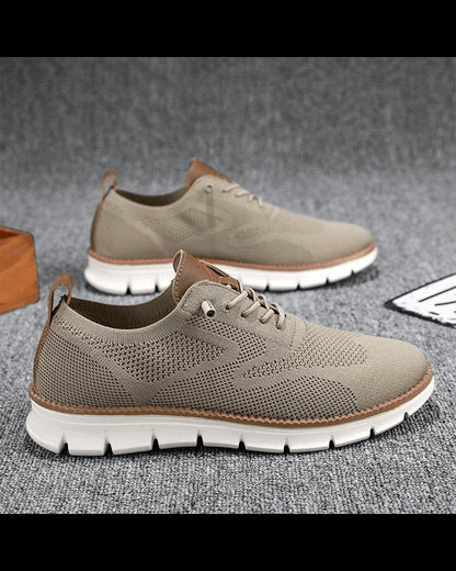 William | Zapatillas Casuales de Punto Ligeras y Transpirables con Cordones para Hombre