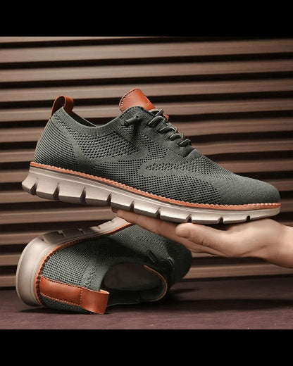 William | Zapatillas Casuales de Punto Ligeras y Transpirables con Cordones para Hombre