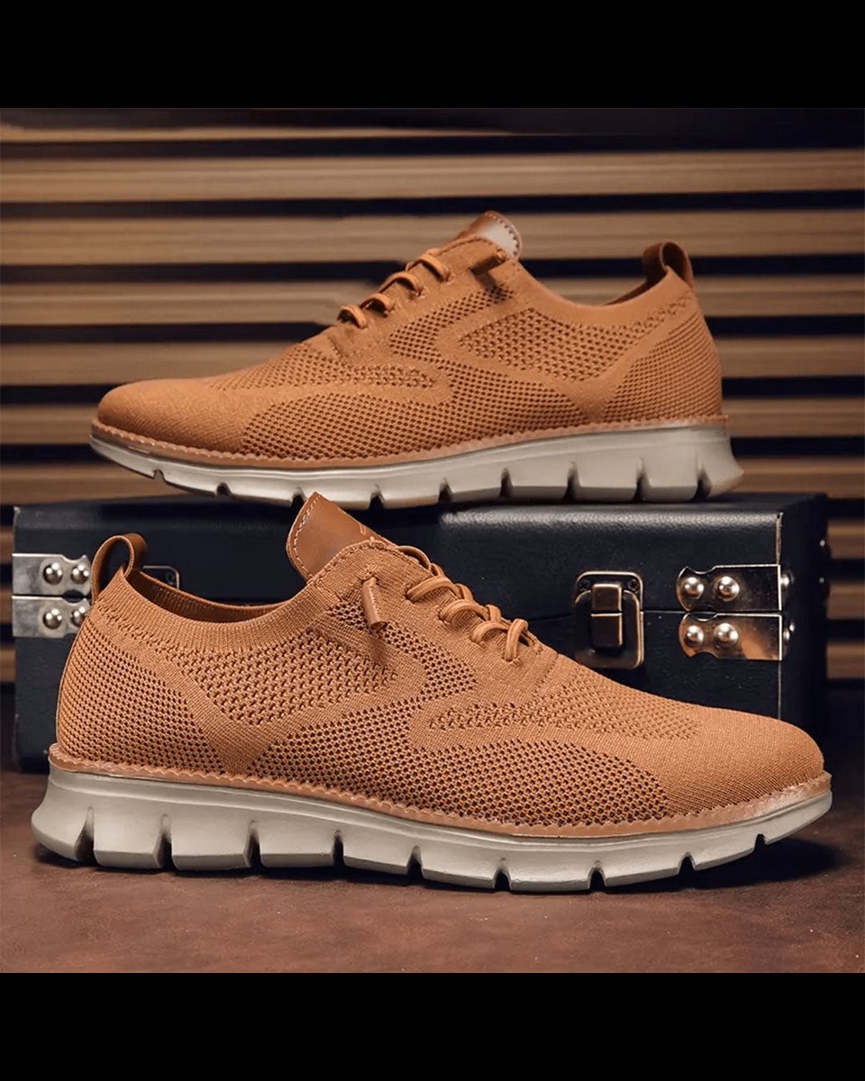 William | Zapatillas Casuales de Punto Ligeras y Transpirables con Cordones para Hombre