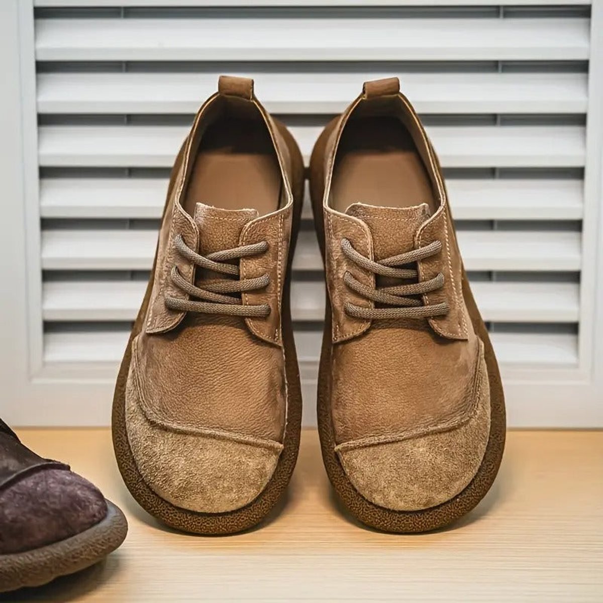 Daniel | Zapatos Casuales de Piel Ortopédicos Acolchados con Cordones para Hombre