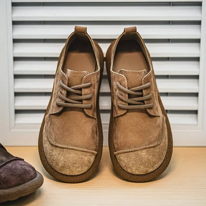 Daniel | Zapatos Casuales de Piel Ortopédicos Acolchados con Cordones para Hombre