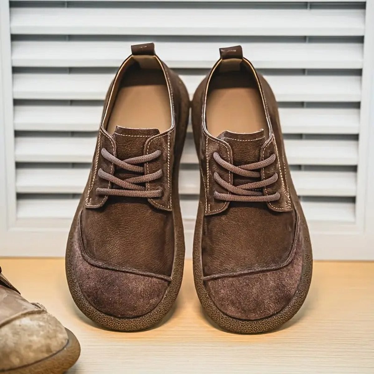 Daniel | Zapatos Casuales de Piel Ortopédicos Acolchados con Cordones para Hombre