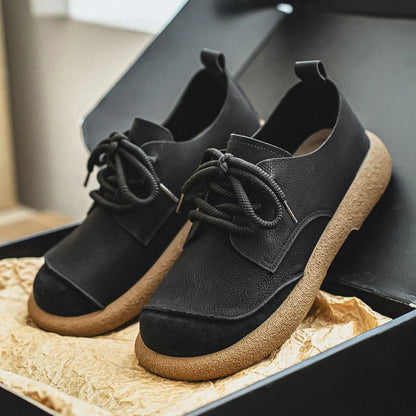 Daniel | Zapatos Casuales de Piel Ortopédicos Acolchados con Cordones para Hombre