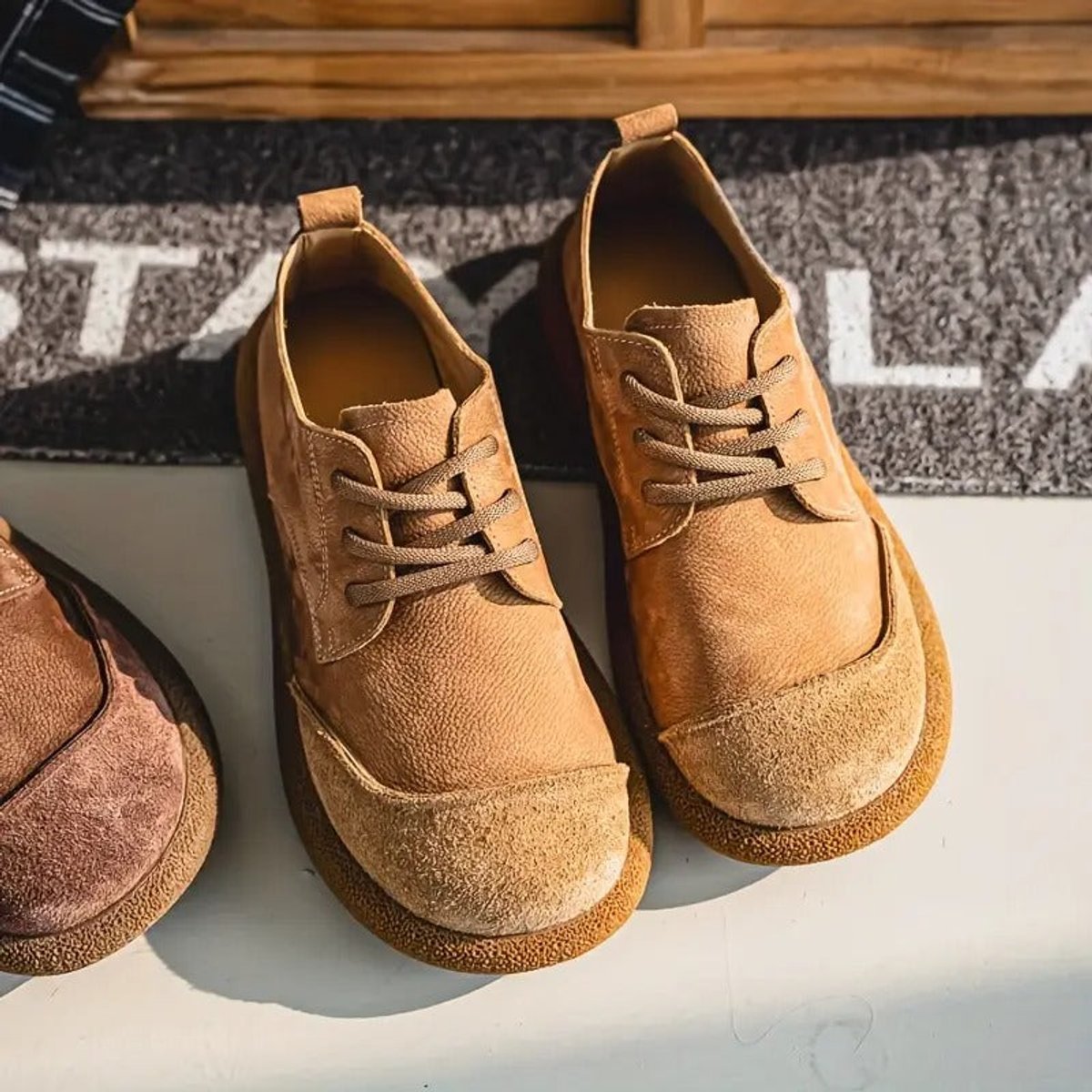 Daniel | Zapatos Casuales de Piel Ortopédicos Acolchados con Cordones para Hombre