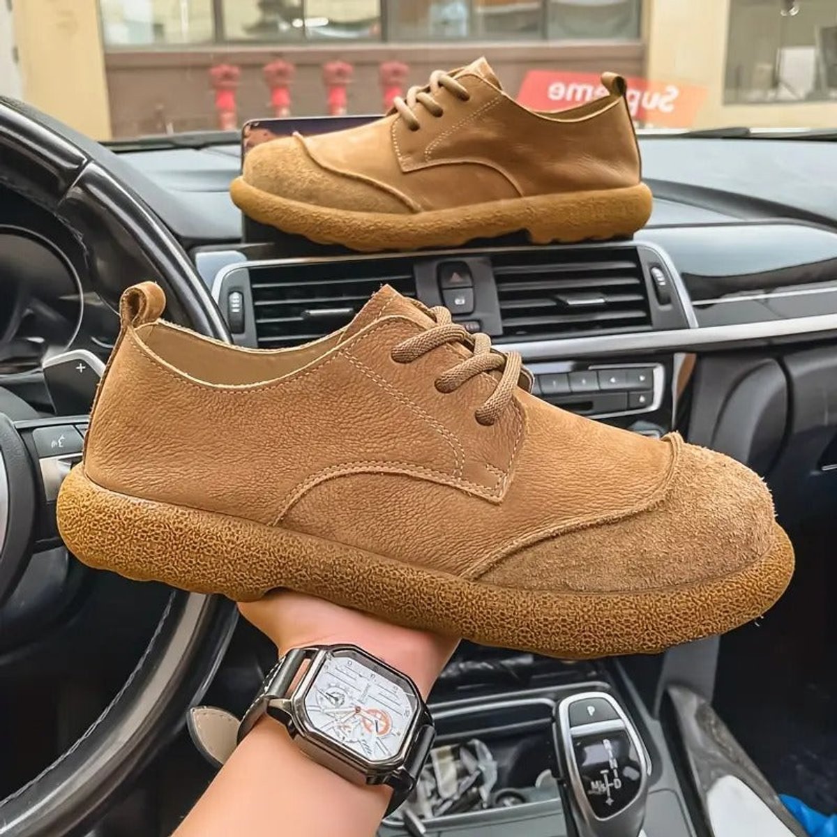 Daniel | Zapatos Casuales de Piel Ortopédicos Acolchados con Cordones para Hombre