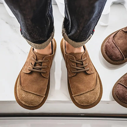 Daniel | Zapatos Casuales de Piel Ortopédicos Acolchados con Cordones para Hombre