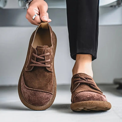 Daniel | Zapatos Casuales de Piel Ortopédicos Acolchados con Cordones para Hombre