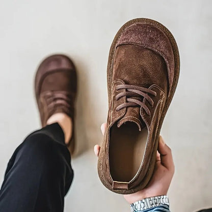 Daniel | Zapatos Casuales de Piel Ortopédicos Acolchados con Cordones para Hombre