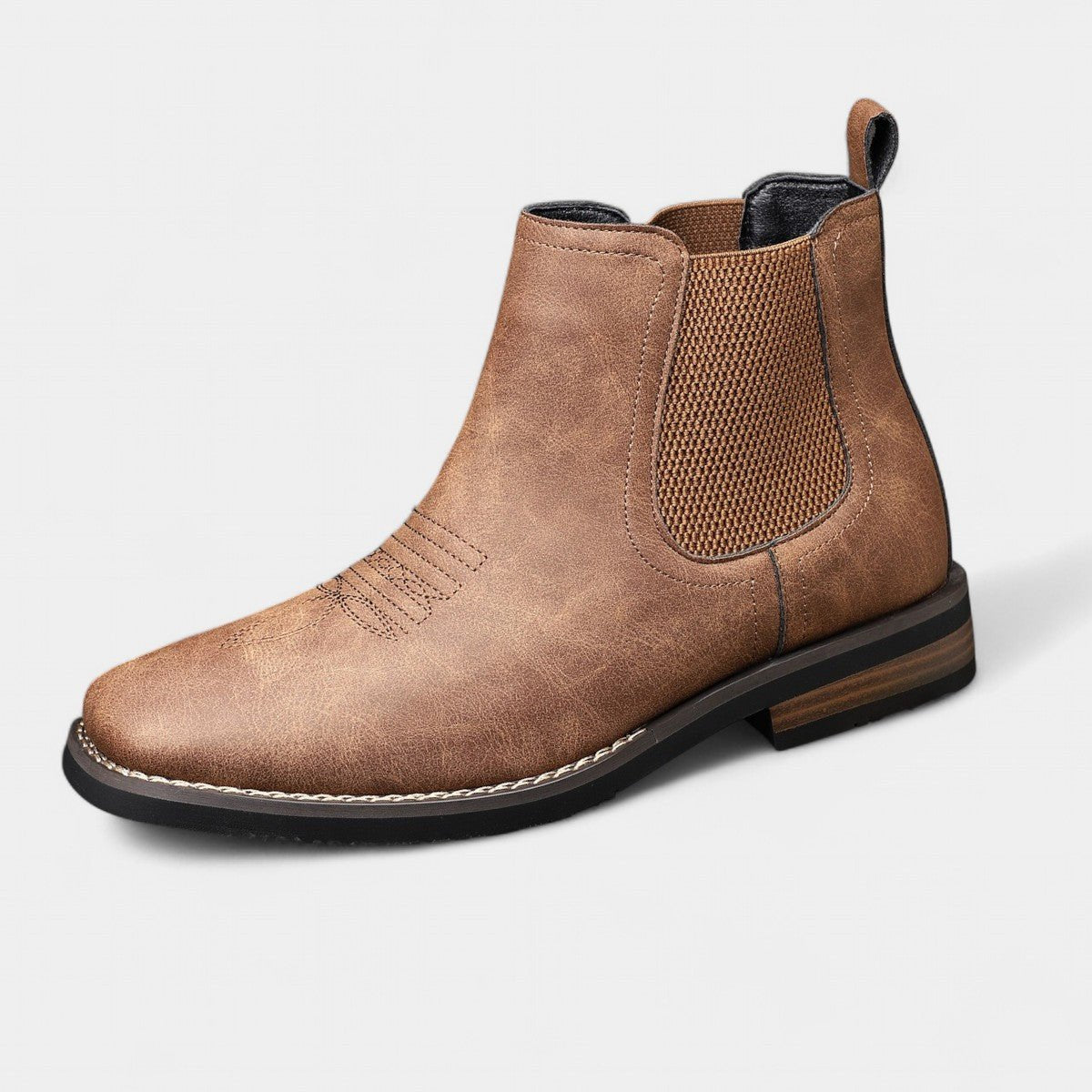 Daniel | Botines Chelsea Estilo Western sin Cordones para Hombre
