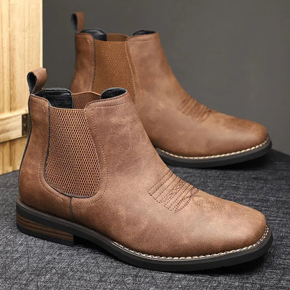 Daniel | Botines Chelsea Estilo Western sin Cordones para Hombre