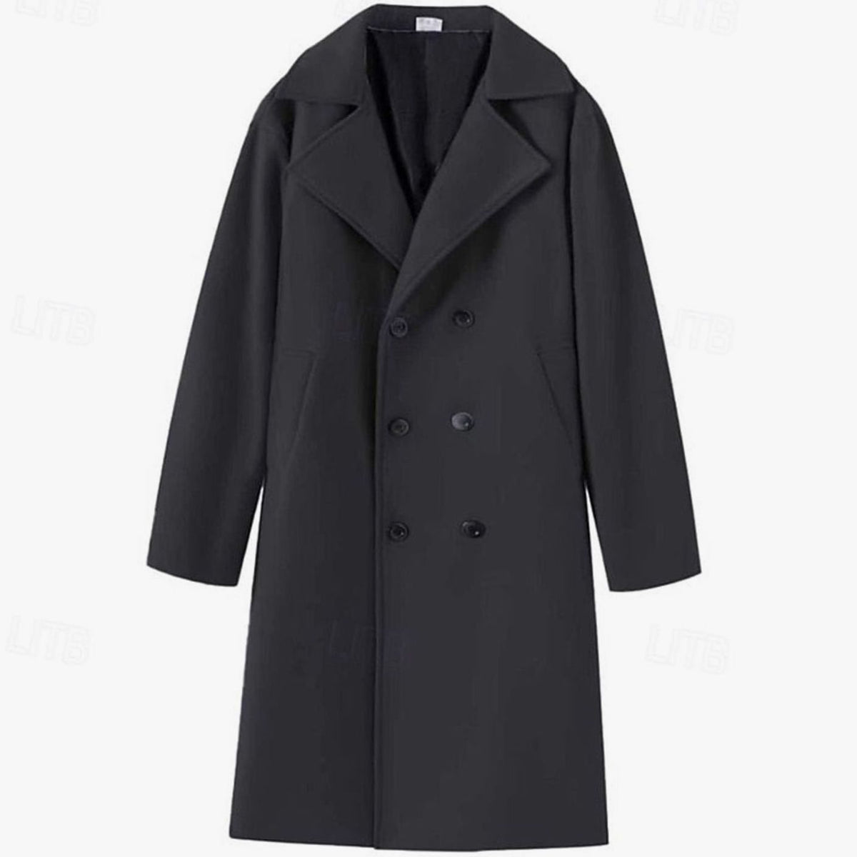 Sebastian | Gabardina Larga de Lana con Doble Botonadura para Hombre
