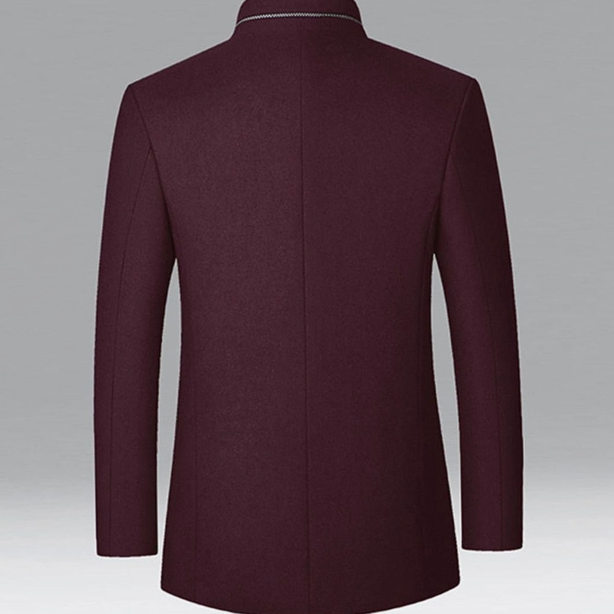 Nathan | Gabardina de Lana con Cuello Alto para Hombre